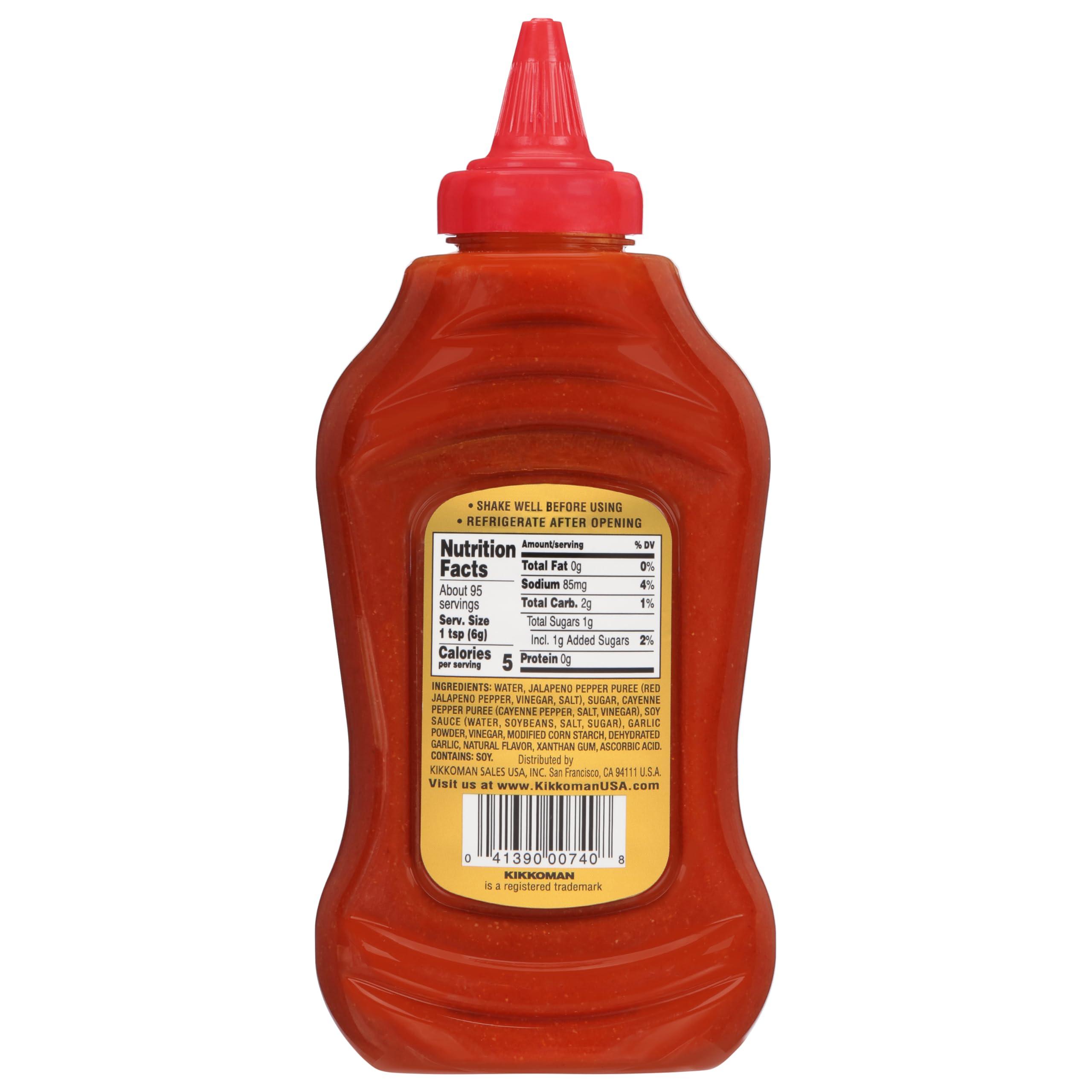 Kikkoman Kikkoman 00740 Gluten-Free Sriracha Hot Chili Sauce, 20 oz - Perfectly Balanced Heat and Sweetness, Infused with Kikkoman Gluten-Free Tamari Soy Sauce, Certified Gluten-Free