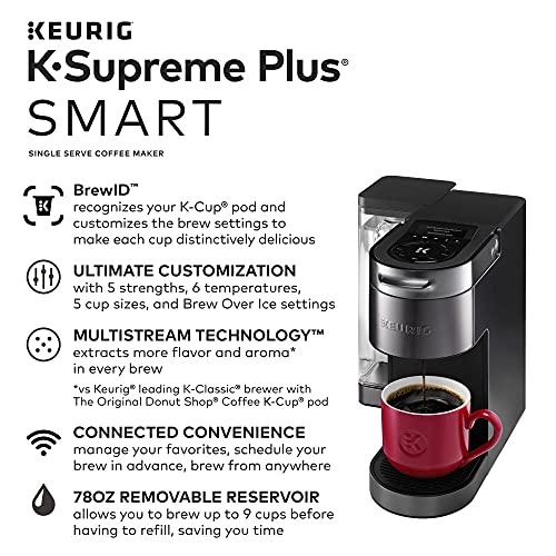Keurig Keurig K-Supreme Plus SMART Single Serve Coffee Maker with illy Intenso Bold Roast 32 K-Cup Pods
