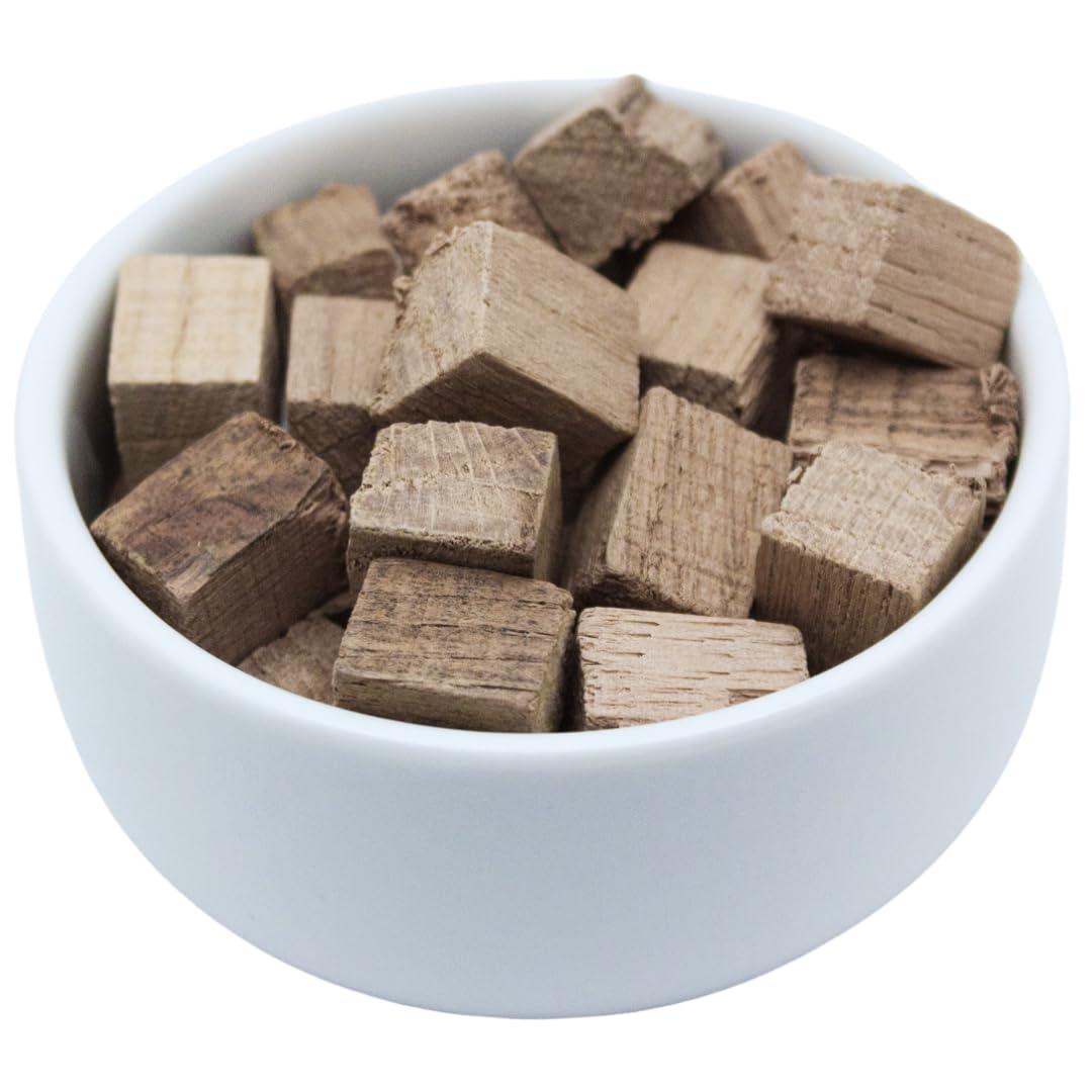 Oak Chips Inc. Oak Chips Inc. French Oak Cubes for Brewing - Light Toast - 2 lbs - Perfect for Aging Wines, Spirits, Beer, and More!