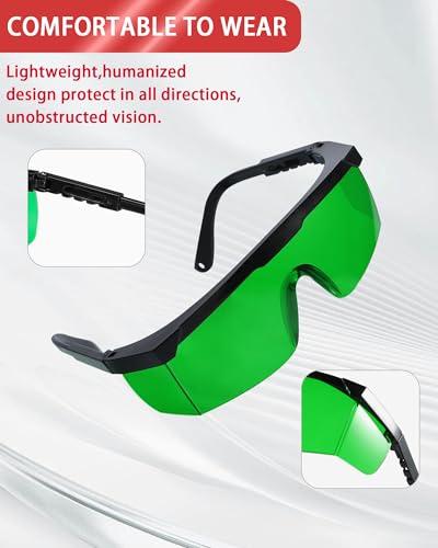 LIGHTMEUP Red Light Therapy Glasses Eye Protection Transparent Maintain Visibility Infrared Eye Protection Goggles Full Wrap-Around Design Adjustable Leg Suitable For Use With Infrared Red Light Therapy Devices