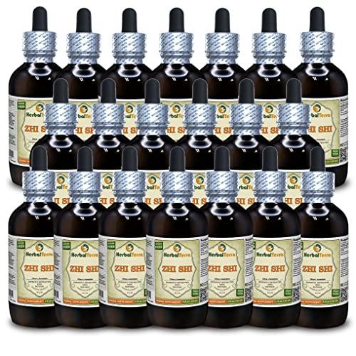 Herbal Terra LLC Zhi Shi, Bitter Orange (Citrus ? aurantium) Tincture, Organic Dried Immature Fruit Liquid Extract (Brand name: HerbalTerra, Proudly made in USA) 20x4 fl.oz (20x120 ml)