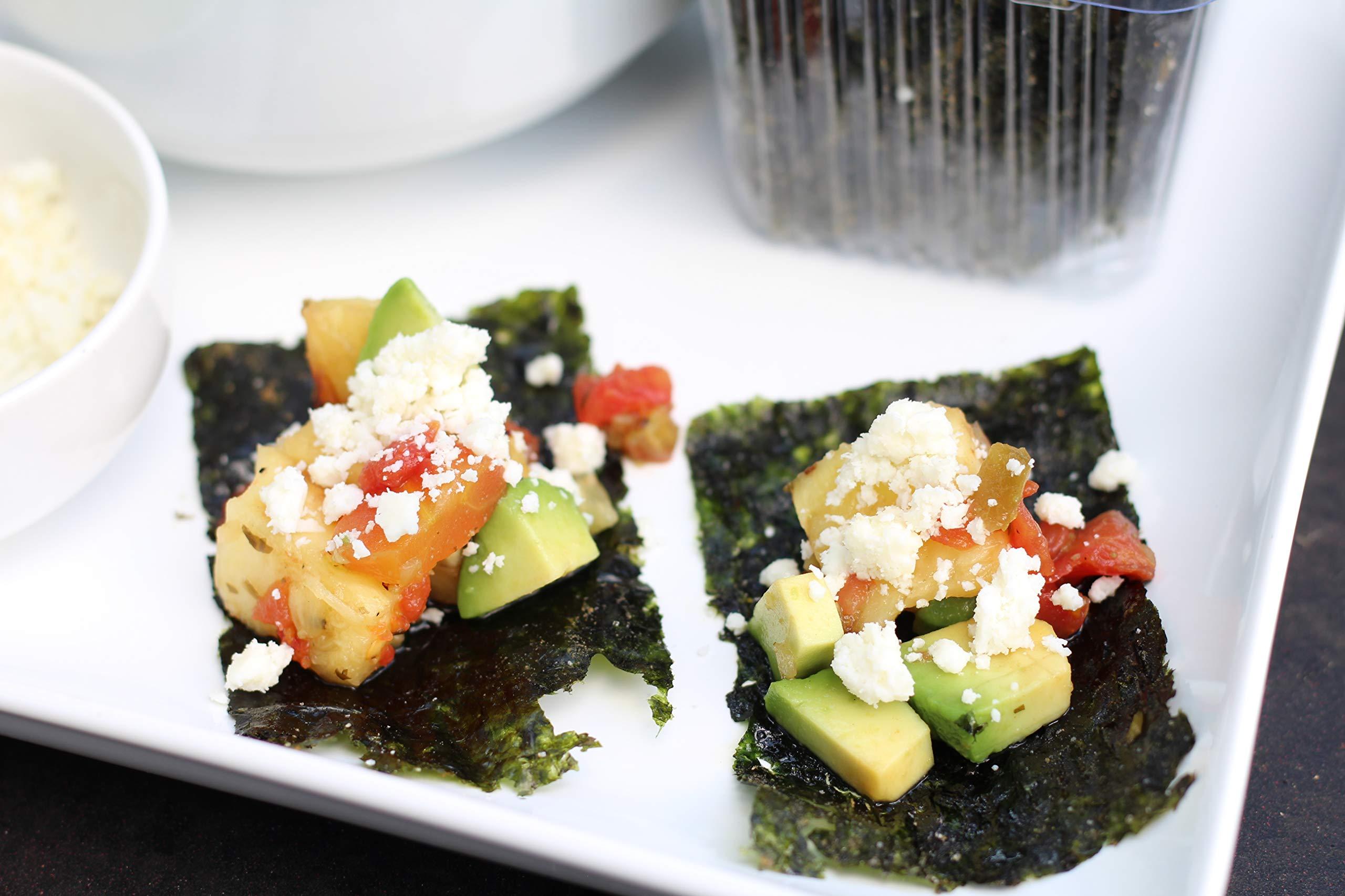 gimMe gimMe Snacks | Organic Roasted Seaweed | Sea Salt | (5g) - (Pack of 4) | non-GMO & Gluten-Free