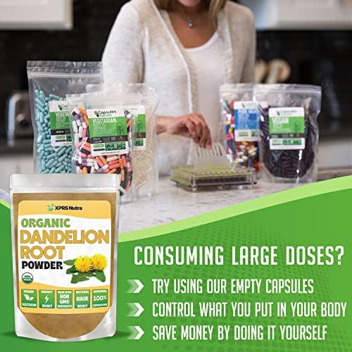 XPRS Nutra XPRS Nutra Organic Dandelion Root Powder - Vegan Friendly Antioxidant Power for Liver Support - Dandelion Root for Tea and Beverages - Immune Boosting Dandelion Powder (16 Ounce)