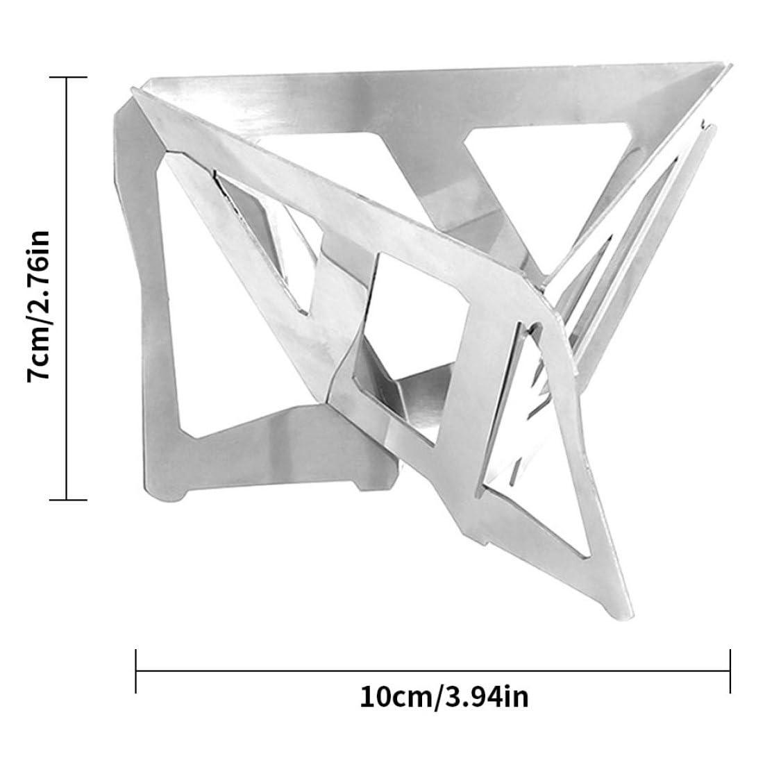 Mednkoku Collapsible Coffee Dripper Stainless Steel Portable Traveling Filter Drip Rack Stand Coffee drip stand