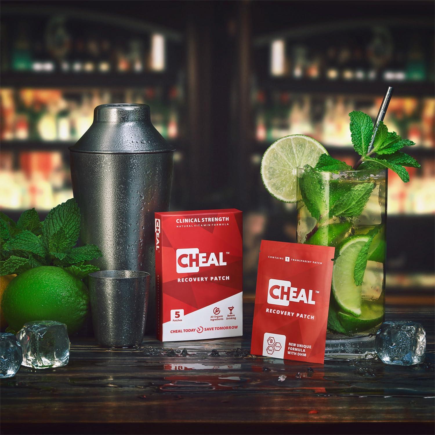 CHEAL Recovery Patch 5 Pack - Natural Replenishing Formula for Better Mornings | Before Drinking Use