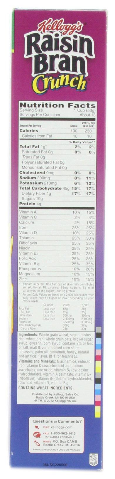 Raisin Bran Kellogg's Raisin Bran Crunch 24.8-ounce (Pack of 2)