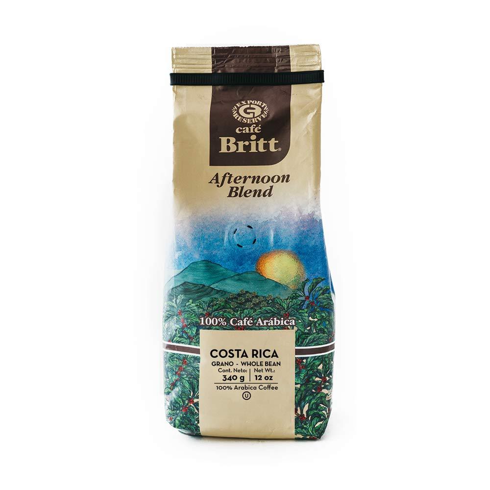 Cafe Britt Caf Britt - Costa Rican Afternoon Blend Coffee (12 oz.) (3-Pack) - Ground, Arabica Coffee, Kosher, Gluten Free, 100% Gourmet & Medium Roast