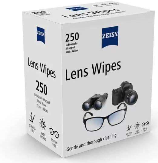 JPHYLL ZEISS Lens Wipes Pack of 250 Individuly Wrapped Wipes