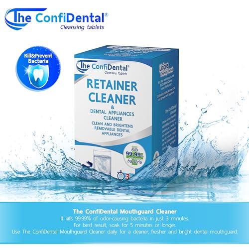 The ConfiDental The ConfiDental Cleansing Tablets (120tablets) - 4 months supply. Retainer, Mouth Guard and Dental Appliances Cleaner. Keep your Dental Alliances Fresh and Clean like new.