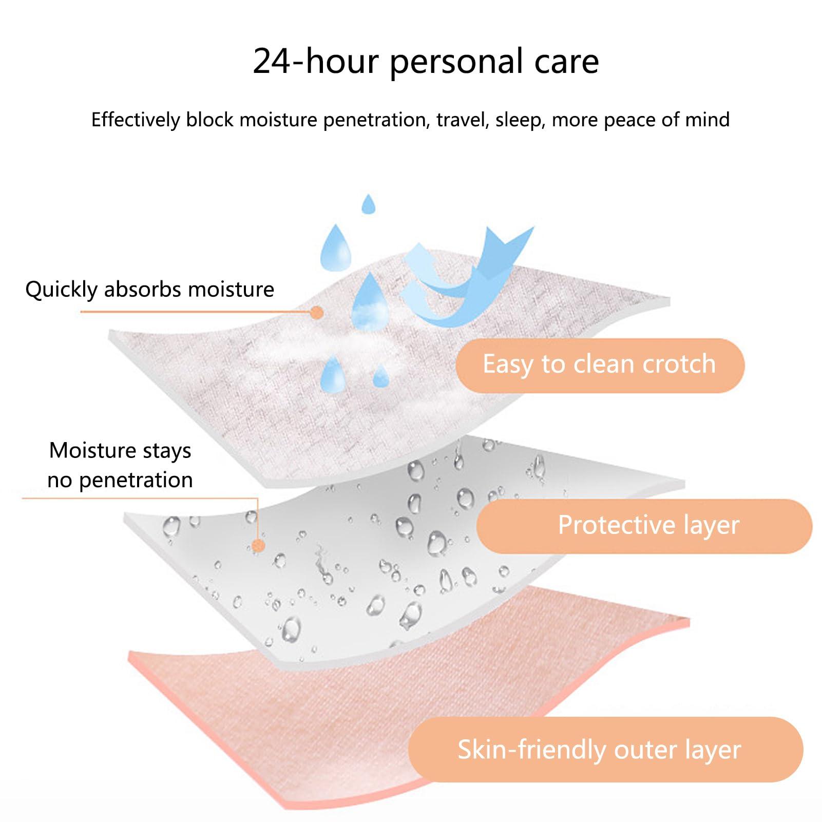 ZJHTK ZJHTK Incontinence Underwear for Women, Plus Size Incontinence Panties for Girls, Plus Size Cotton Briefs, 6Pcs,Multi colored,XS