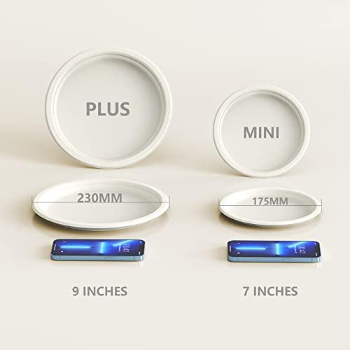 YONGZHUKANG YONGZHUKANG Paper Plates Disposable, Compostable Heavy Duty Plates 9" Biodegradable Sugarcane Bagasse Plates for Dinner Halloween Thanksgiving Christmas Valentines Holiday Party 125 pack