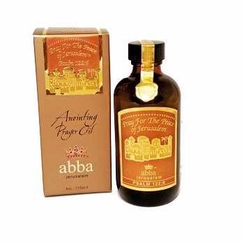 ABBA Abba Products 85457 Anointing Oil-Pray For The Peace Prayer Oil Frankincense-4 oz.