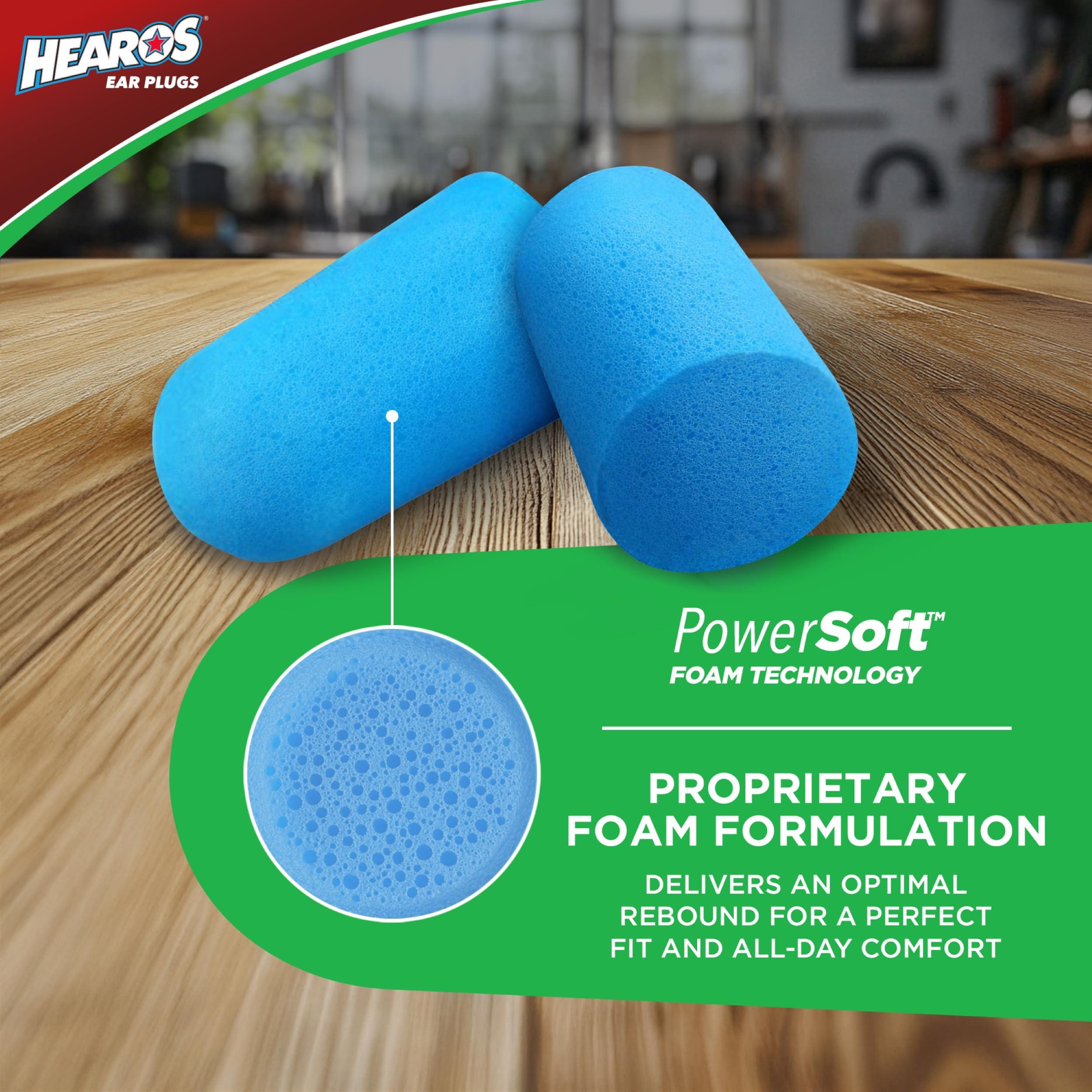 Hearos HEAROS Xtreme Protection Foam Ear Plugs, 33dB NRR 33, 200 Pairs (Blue)