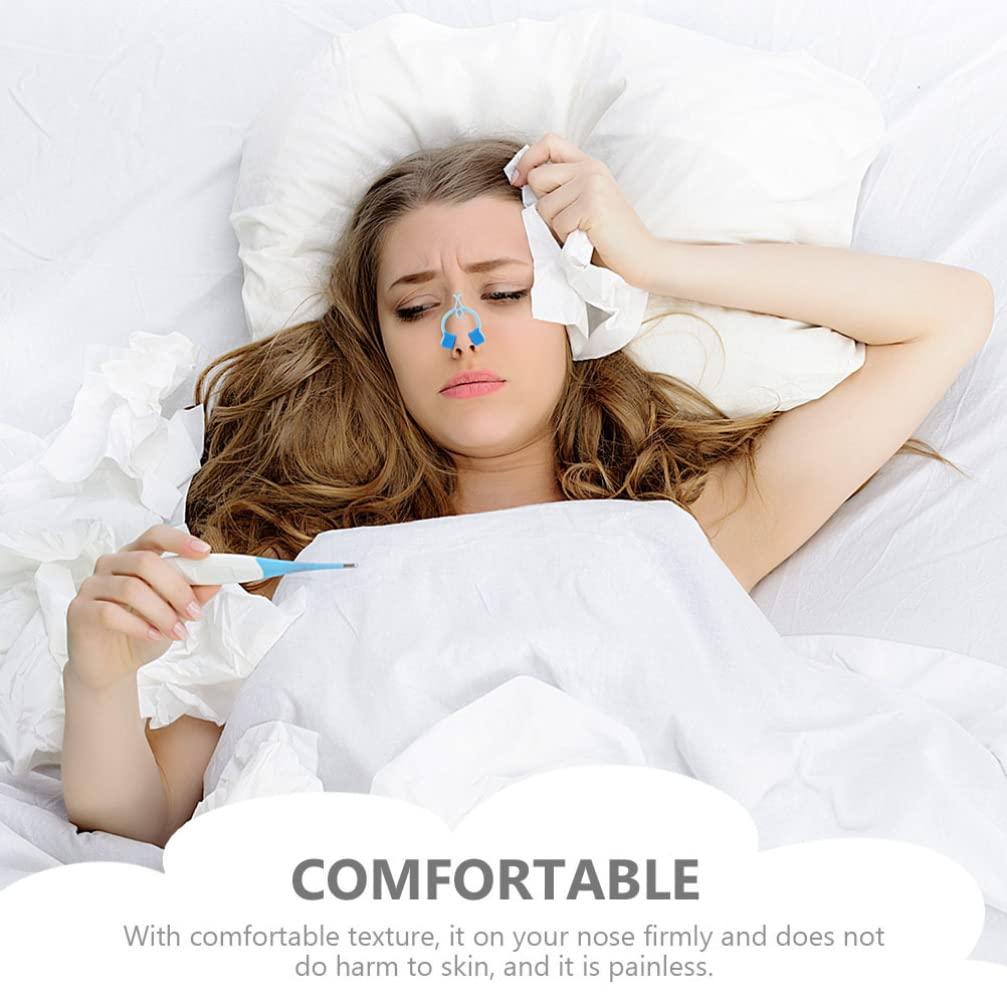 DOITOOL Plastic Clips Stop Nosebleeds Epistaxis Clip: 20pcs Nose Bleed Stopper Nasal Clip Treatments Foam Nose Slap for Emergency Accident Accessory Blue