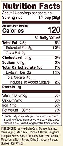 Bob's Red Mill Bob's Red Mill Gluten Free Tropical Muesli, 14-ounce (Pack of 4)