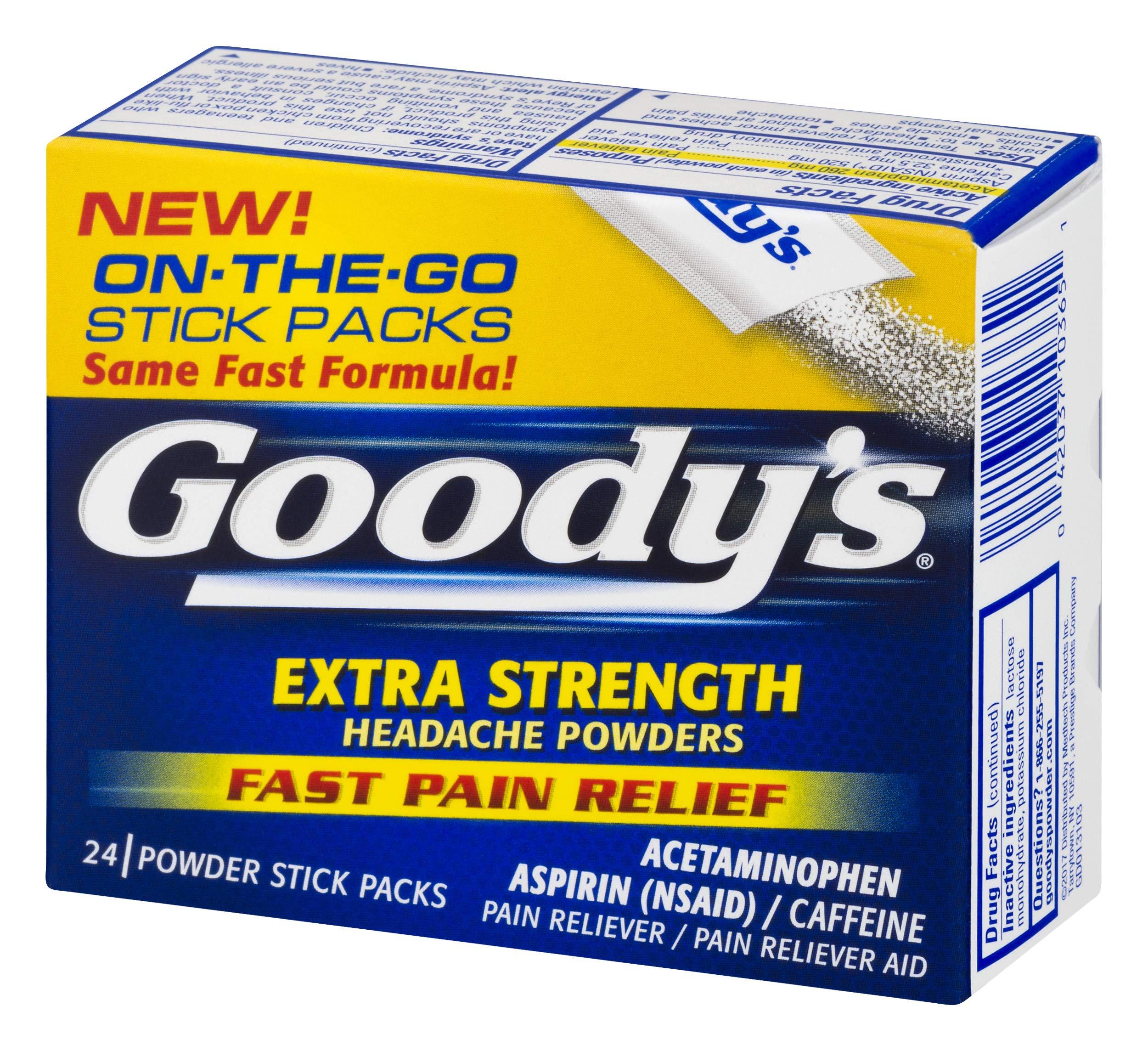 Goody's Goody's Extra Strength Powders | Fast Pain Relief | Aspirin & Caffeine | 24 Count