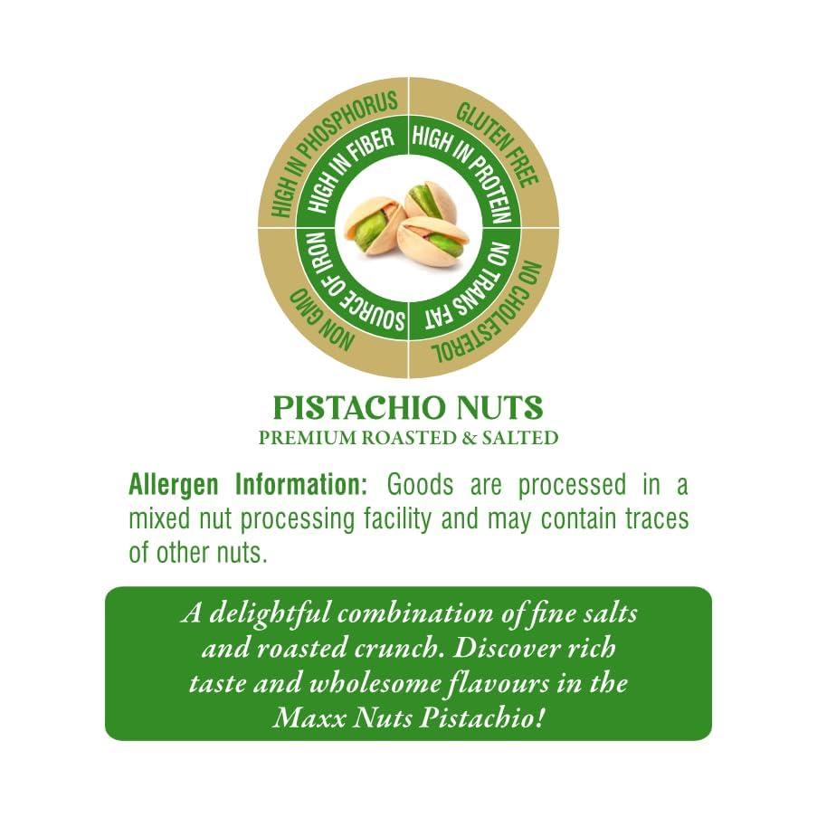 Generic Generic Pistachios Super Crunchy Shelled Nuts, Roasted & Salted, Vitamins & Minerals Rich Dry Fruit -200 gm