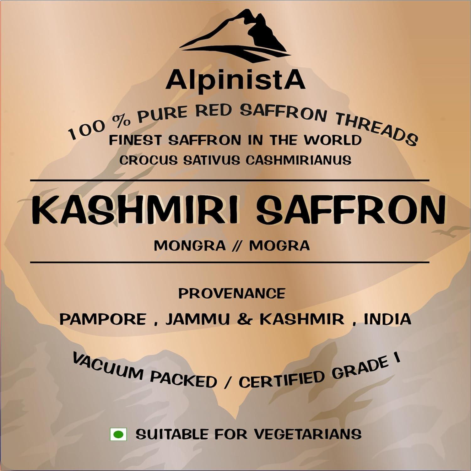 Generic Original Kashmiri Saffron 3g / kungumapoo, kesar (Grade A+++) kumkuma puvvu for Pregnant Women/Cooking/Skin/Pooja Pack of 3, (3 X 1g)