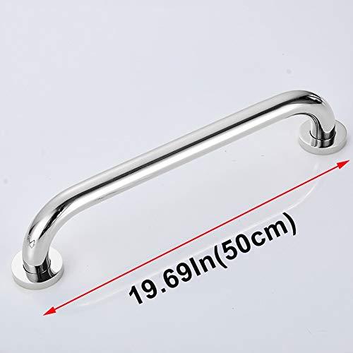 SJHFG Bathroom Handrail Toilet Safety Handrail Disabled Stainless Steel Bathroom Bathtub Elderly Portable Support Grab Bar Wall Mounted Bathroom Grab Bars (Color : 50cm)