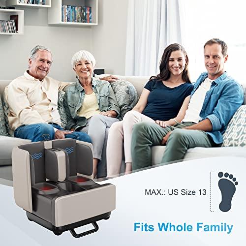 COMFIER COMFIER 2-in-1 Shiatsu Foot Massager&Foot Rest,Foot and Calf Massager with APP Control,Heated Feet Massager,Calf Massager for Foot Pain Relief,Gifts for Men,Women
