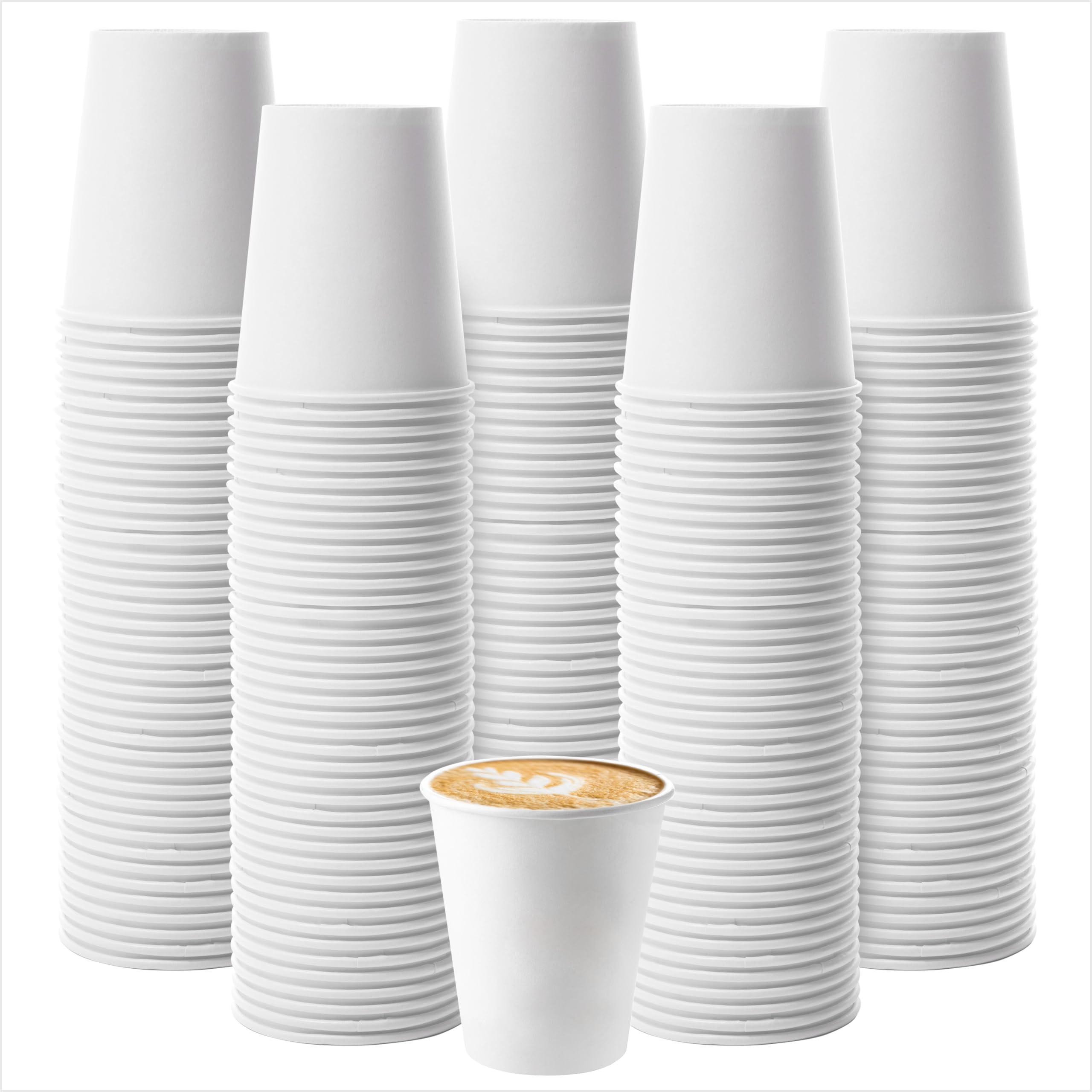 Prestee Prestee 500 Pack 3oz Paper Cups - Disposable Paper Cups, Paper Coffee Cups for Espresso Hot Cups, Disposable Mini Bathroom Cups, Disposable Mouthwash Cups, Small Snack Cups for Water, 3 oz Paper Cups