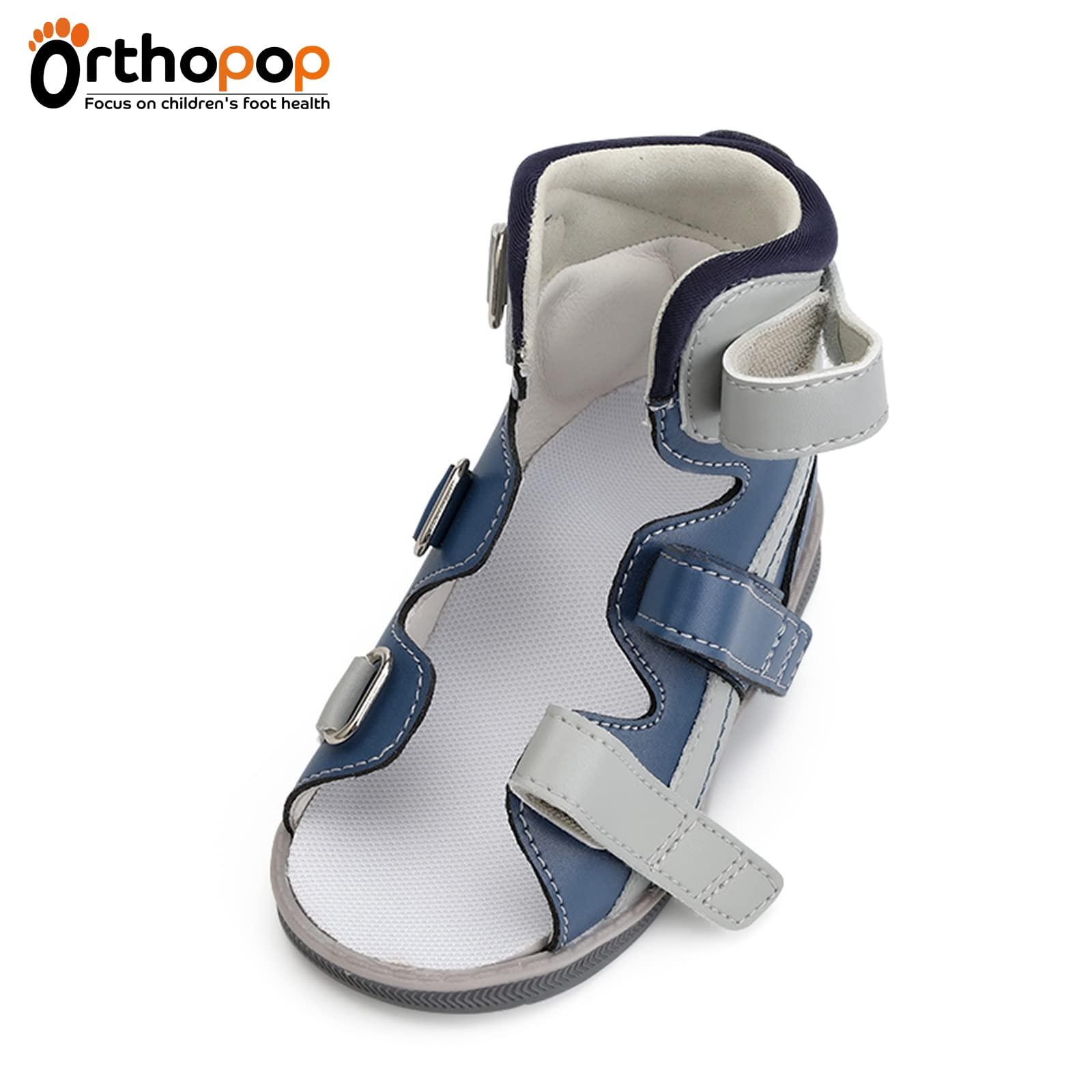 Orthopop Orthopedic Sandals for Kids and Toddlers,Corrective High-Top AFO Shoes with Arch and Ankle Support