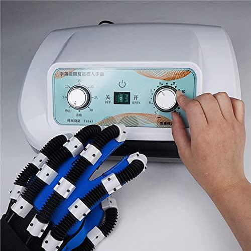 ZZBB ZZBB Rehabilitation Robot Gloves Hand Stroke Hemiplegia Finger Rehabilitation Brace, Hand Training Finger Orthotics Device Assistive Gloves Finger Flexion Correction,Left,S