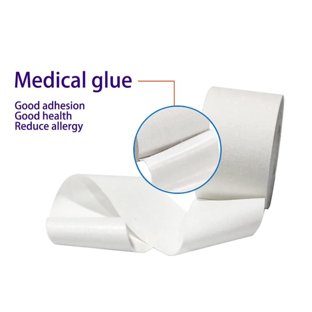 SENRISE SENRISE Athletic Sport Tape White Athletic Sports Tape Very Strong Easy Tear for Sports Tape Athletic for Sport Trainers & First Aid Injury Wrap-3.8CM*10M/1.5in*33ft