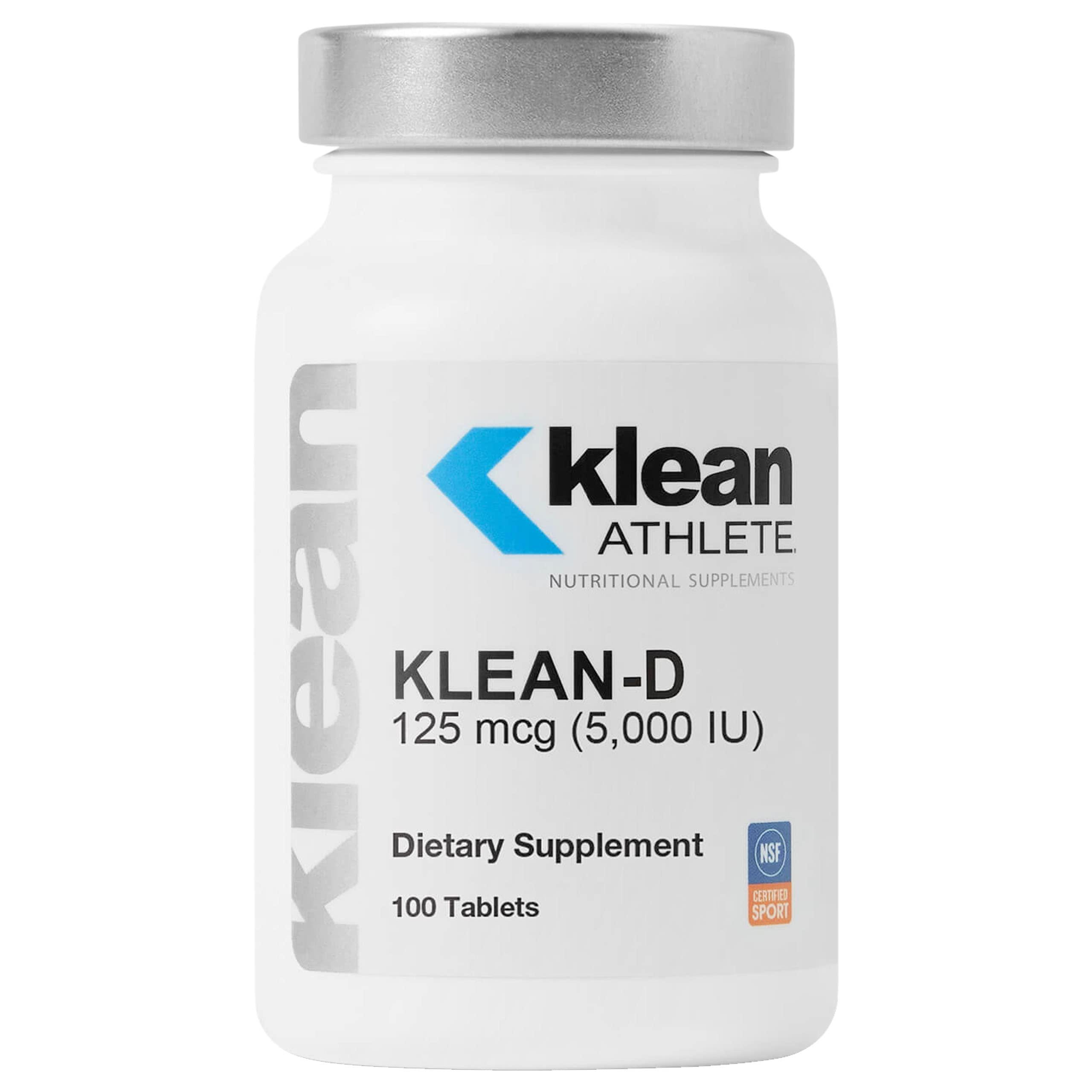 Klean ATHLETE Klean ATHLETE Klean-D | 5000 IU of Vitamin D3 to Support Immune Health, Muscle Recovery, Calcium Absorption, and Bone Strength | NSF Certified for Sport | 100 Tablets