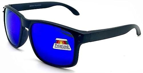 SydeStyle SydeStyle Polarized & Bifocal Reader Sunglasses for Men Women, Wrap Sports Sun Reading Glasses UV Protection (Blue Lens, 1.50, multiplier_x)