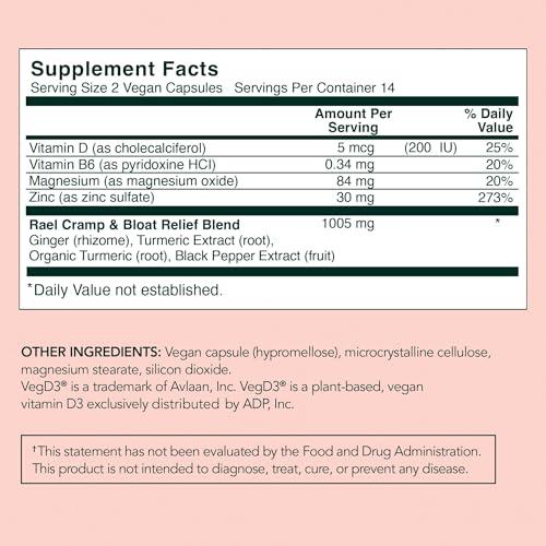 Rael Rael Bundle - Disposable Underwear (Size S-M, 10 Count) & PMS Supplement for Women (28 Capsules)