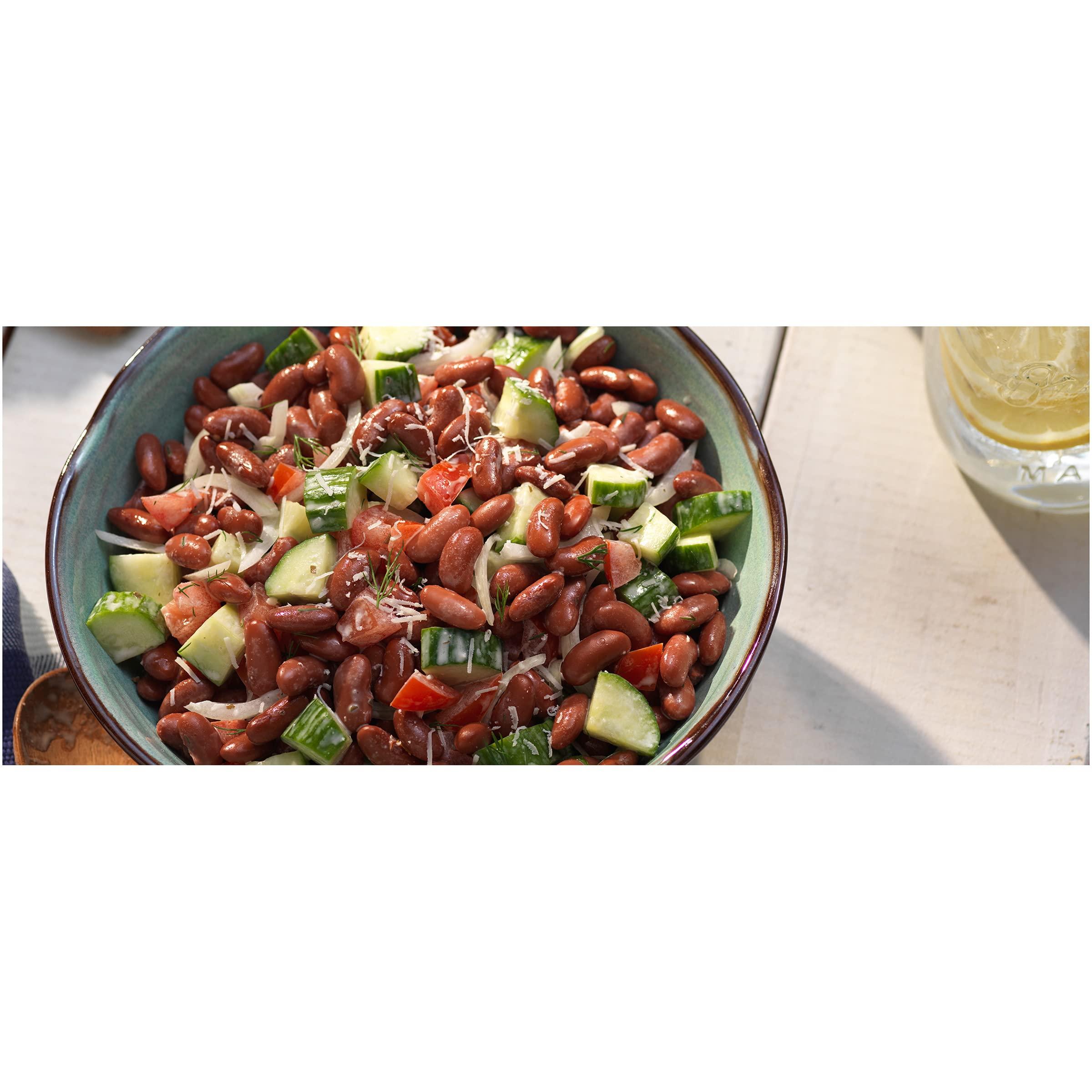 Bush's Best BUSH\'S BEST 16 oz Light Red Kidney Beans, Canned Beans, Kidney Beans Canned, Source of Plant Based Protein and Fiber, Low Fat, Gluten Free, (Pack of 12)