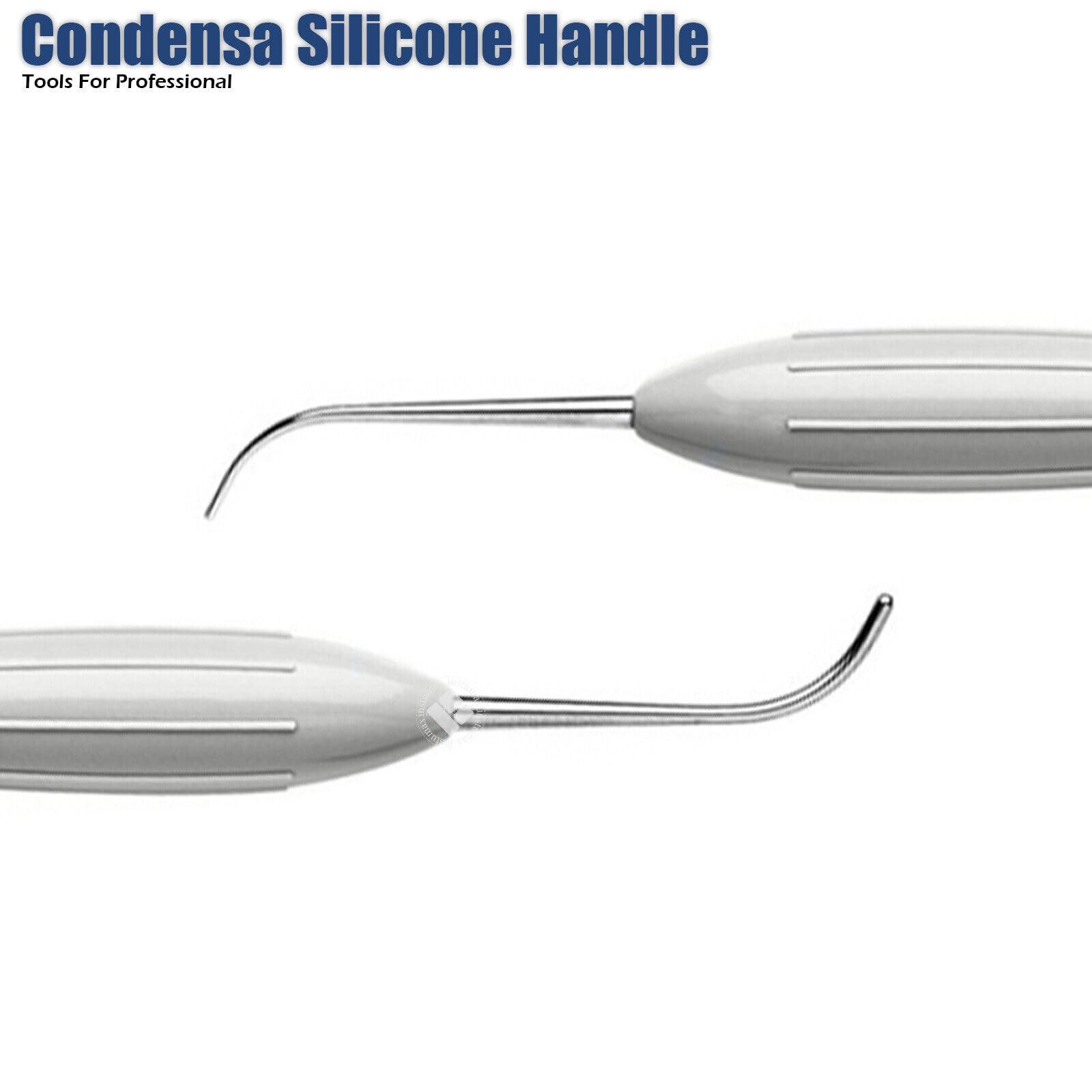 INSTUMAX INSTUMAX Set of 10 Dental Composite Placement Filling Instruments Silicon Handle Restoration Plugger/Spatula Appling Condensing Resin Tooth Restoration Set