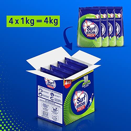 Surf Excel Surf Excel Matic Top Load Detergent Powder, 3 Kg + 1 kg Free