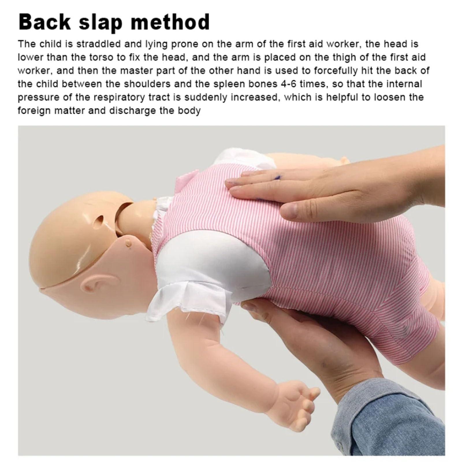 SUZLAZYR SUZLAZYR Infant First Aid CPR Manikin Training Dummy Infant Airway Obstruction Mannequin for CPR Practice and Choking Rescue Procedures