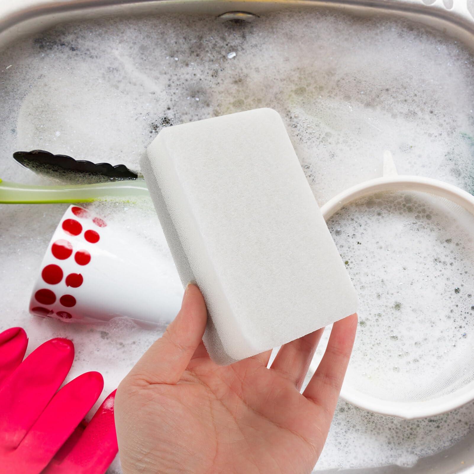 Homoyoyo Homoyoyo Dish Cleaning Sponge 10pcs Durable Scrub Scouring Sponges Water Absorbing Kitchen Cleaning Sponge for Kitchen Household