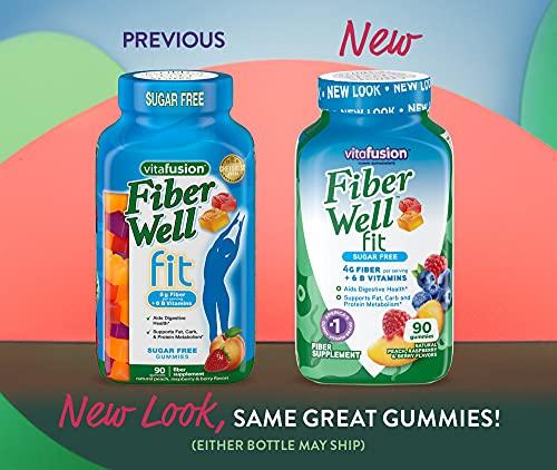 Vitafusion Vitafusion Fiber Well Fit Gummies Supplement, 90 Count (Packaging May Vary)