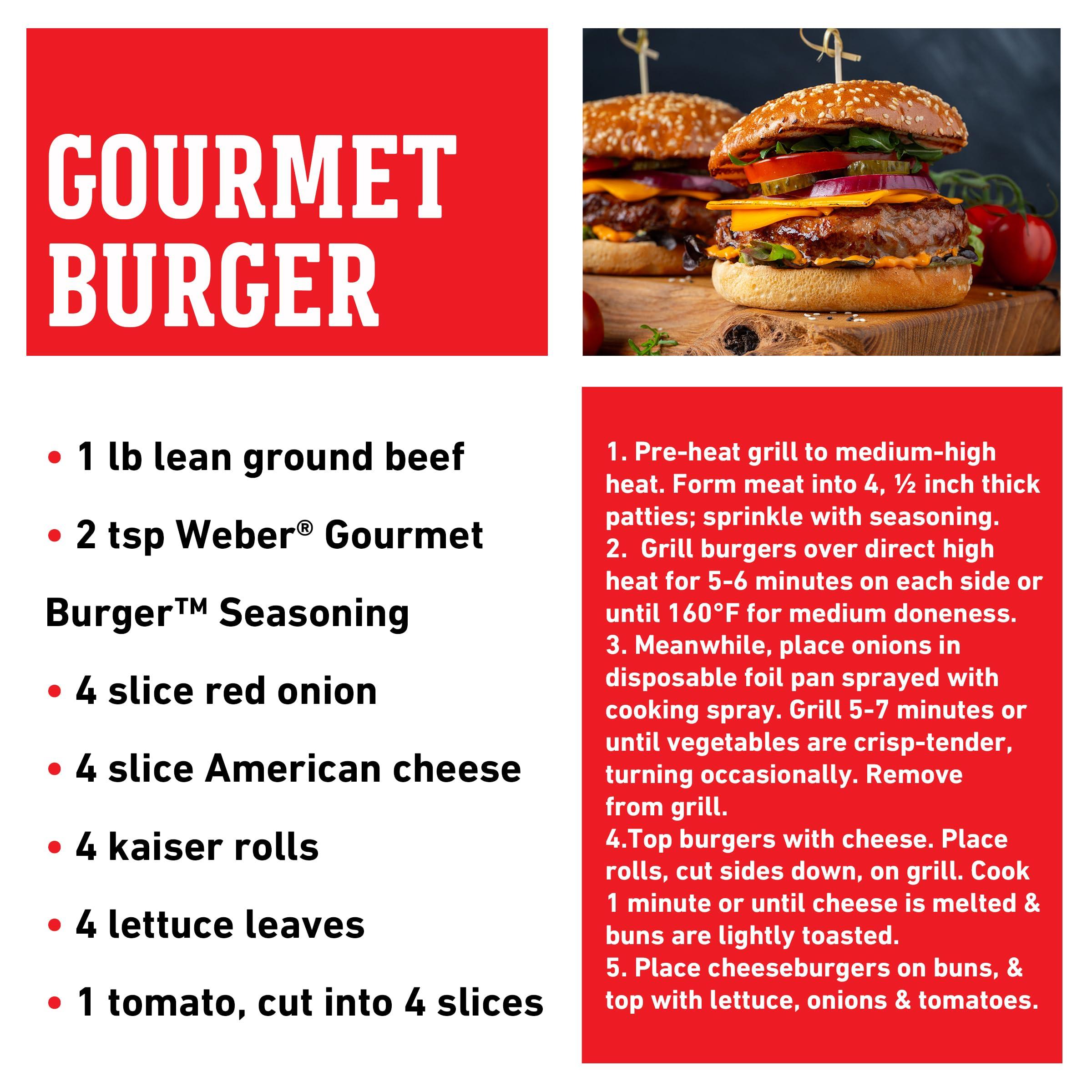 Weber Weber Gourmet Burger Seasoning, 12.5 Ounce Shaker