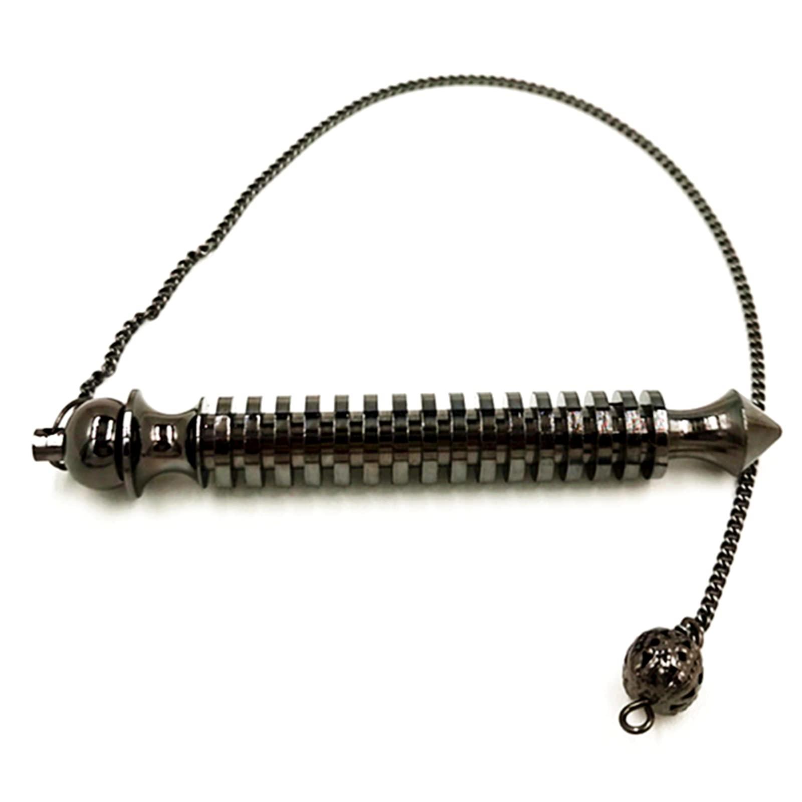 Ya.x Charm Pendulum. Healing Pendulum for Divination & Dowsing Reiki Metaphysical Chakra Balancing .Copper Metal (Black)