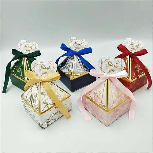 HMLTD Christmas Gifts Boxes Surprise Gift Box Gift Box Wedding Supplies Party Candy Box Baby Shower Paper Chocolate Boxes New Prismatic Creative Bronzing Packaging Boxes Gift Boxes for Presents, Shirt, Robe