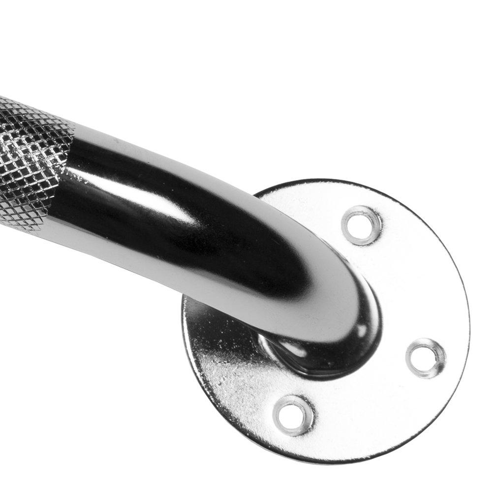 PCP PCP Chrome Plated Stainless Steel Safety Grab Bar, Non Slip Handle for Shower and Bath, 16 Inches