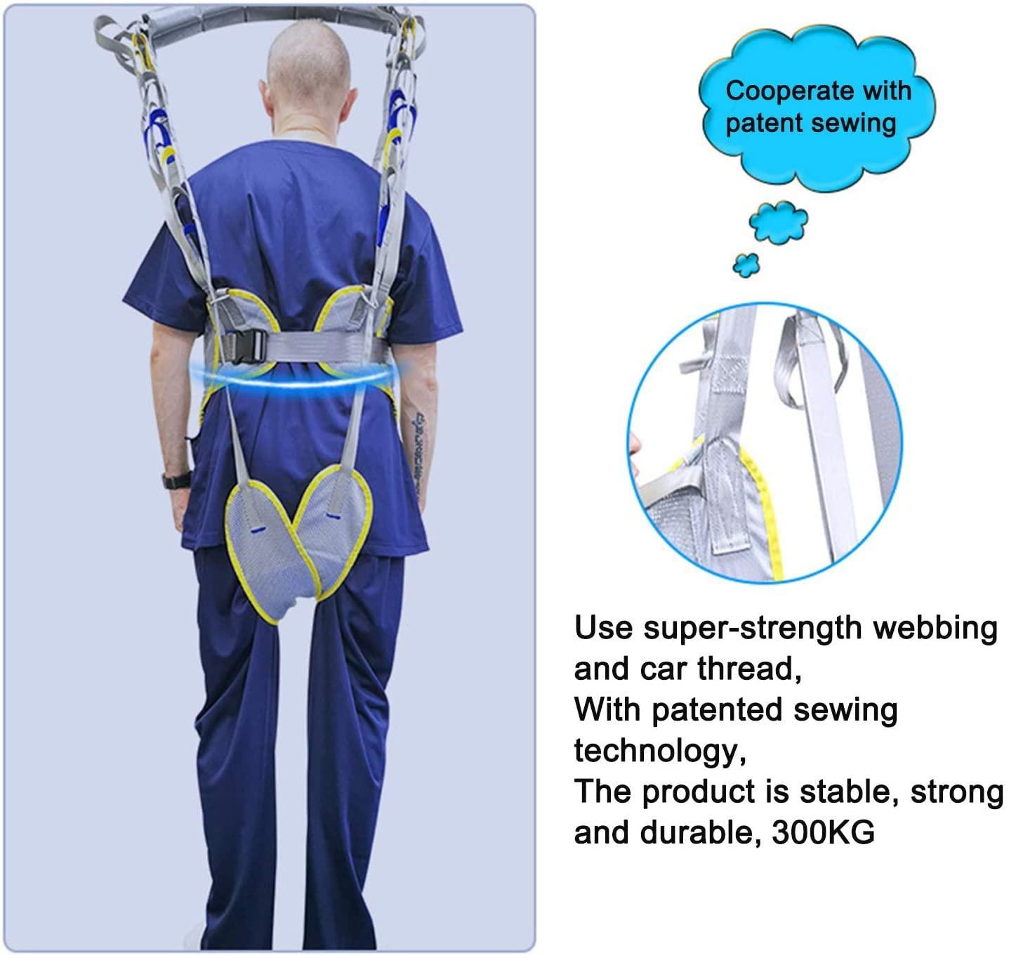 PURFWOG PURFWOG Patient Lift Sling, Standing Walking Sling, Moving Assist Medical Safety Mesh Lifting Sling for Nursing, Elderly, Disabled