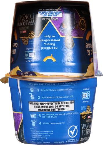 Kraft Mac & Cheese Kraft Mac & Cheese Cups Macaroni and Cheese Microwavable Dinner SpongeBob SquarePants, 4 ct Pack, 1.9 oz Cups (Pack of 2)