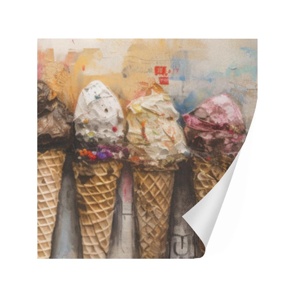 DNOVING DNOVING 2 Rolls Ice cream cone Birthday Wrapping Paper - 58 x 23 inch Gift Wrapping Paper for Boys & Girls Birthday & Wedding GWP-720491434