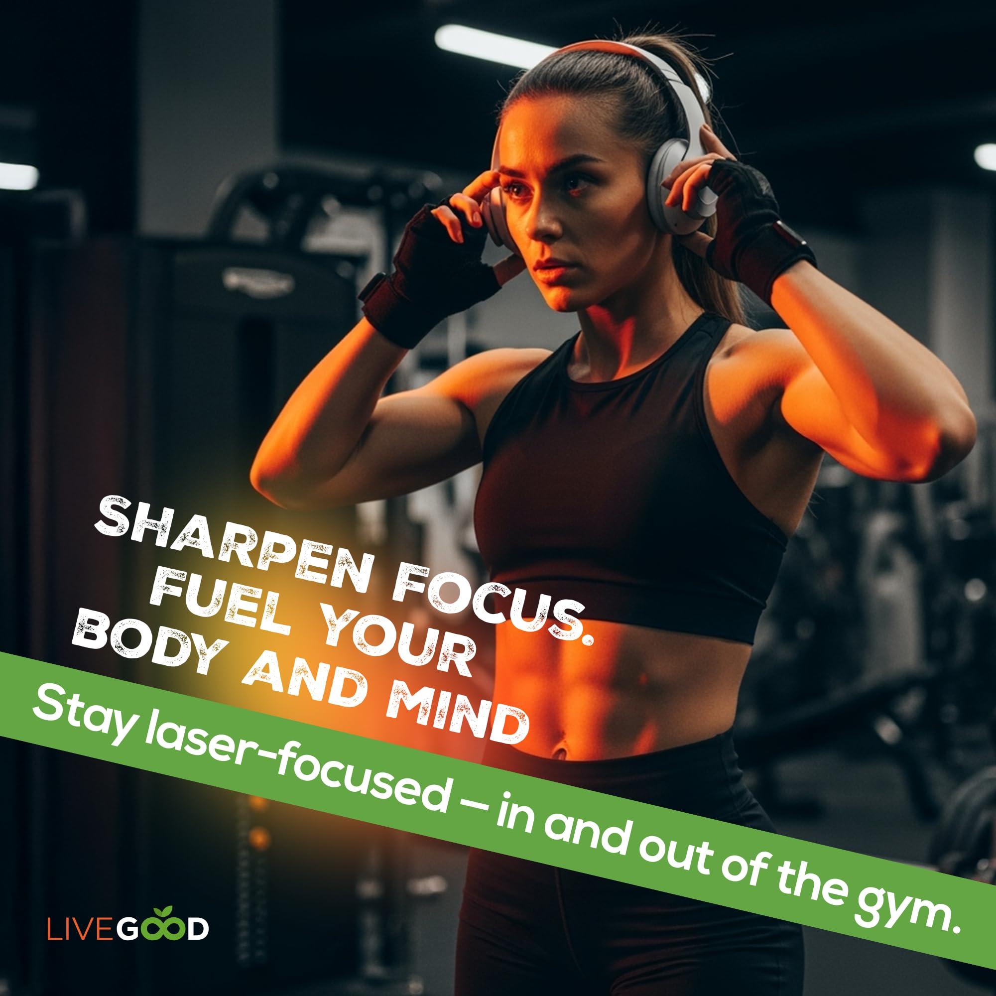 LIVEGOOD LIVEGOOD Creatine Plus HMB Supplement, 3g HMB for Muscle Strength & Recovery, 8.5oz.