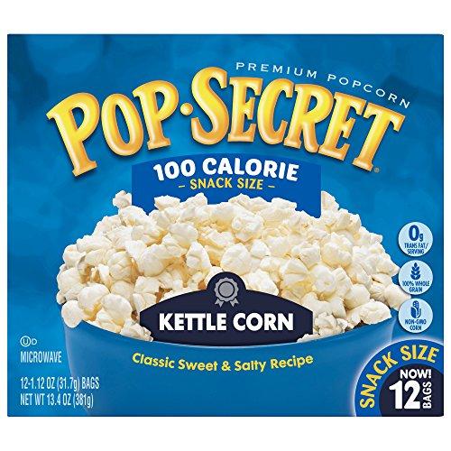 Pop Secret Pop Secret Popcorn, Kettle Corn, 3 Ounce Microwave Bags, 12 Count Box,1.12 Ounce (Pack of 12)