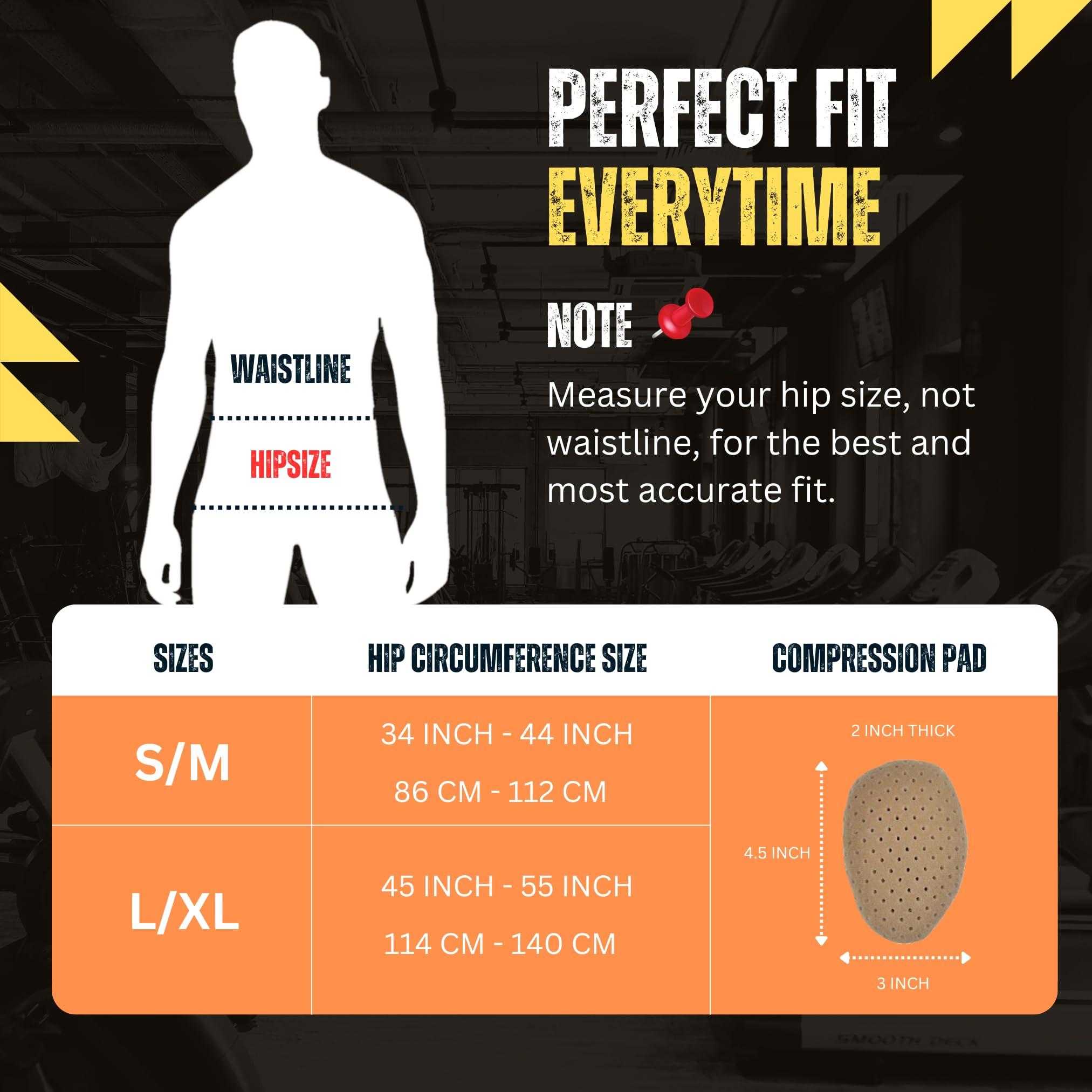 Everyday Medical Everyday Medical Inguinal Hernia Support Belt for Men I Fits Left or Right Side I Post Surgery Men and Womens Hernia Support Truss for Inguinal, Groin Hernias I Adjustable Waist Strap I Beige | S/M