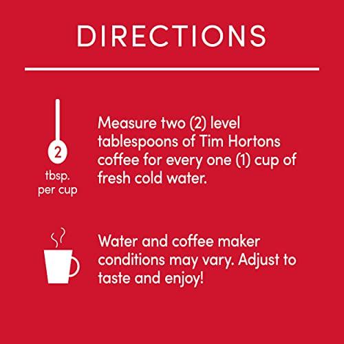 Tim Hortons Tim Hortons Colombian, Medium-Dark Roast Ground Coffee, Perfectly Balanced, Always Smooth, Made with 100% Arabica Beans, 12 Ounce Bag