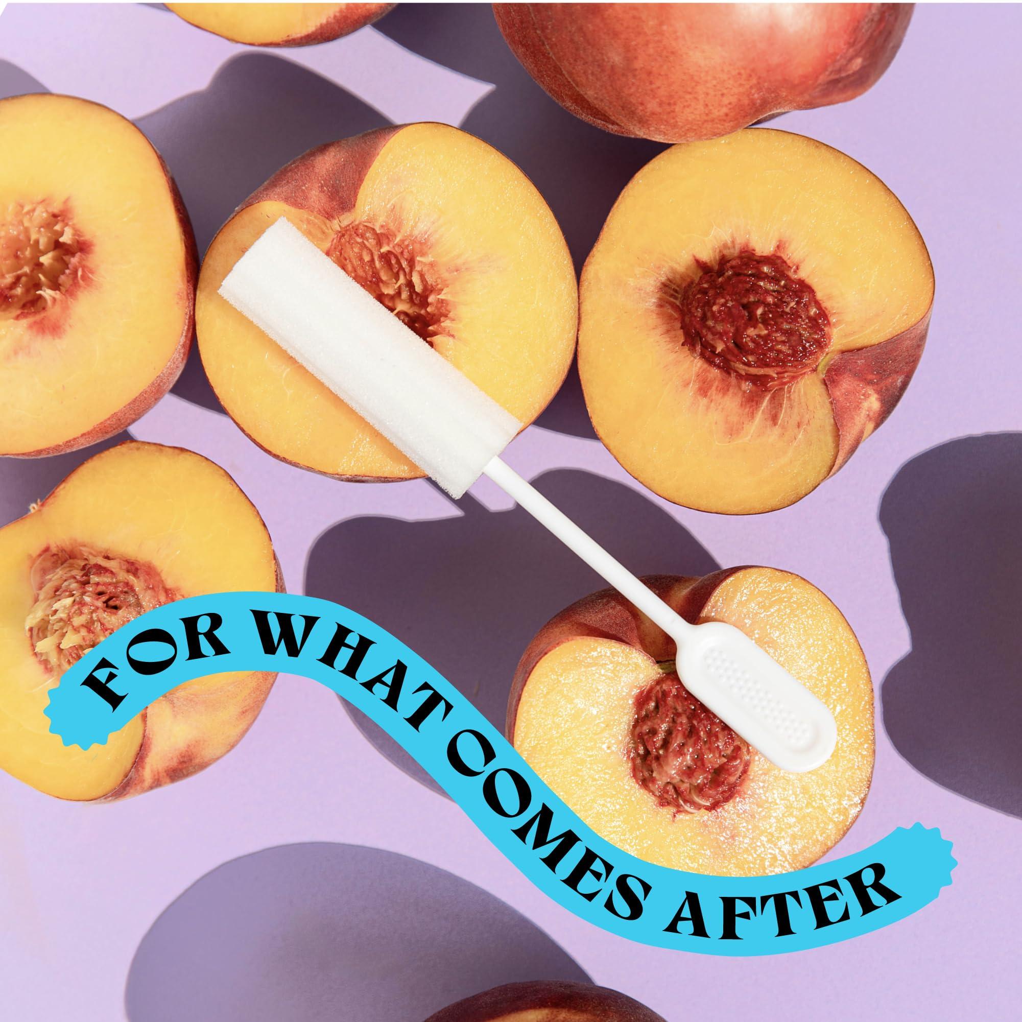 Berkland [25 Pack] Swizzle Stick Absorbing Sponge for Women - Ultra-Absorbent Post-Romance Cleanup Sponge to Stop The Drip - Long Handle, Easy Grip, Individually Packaged