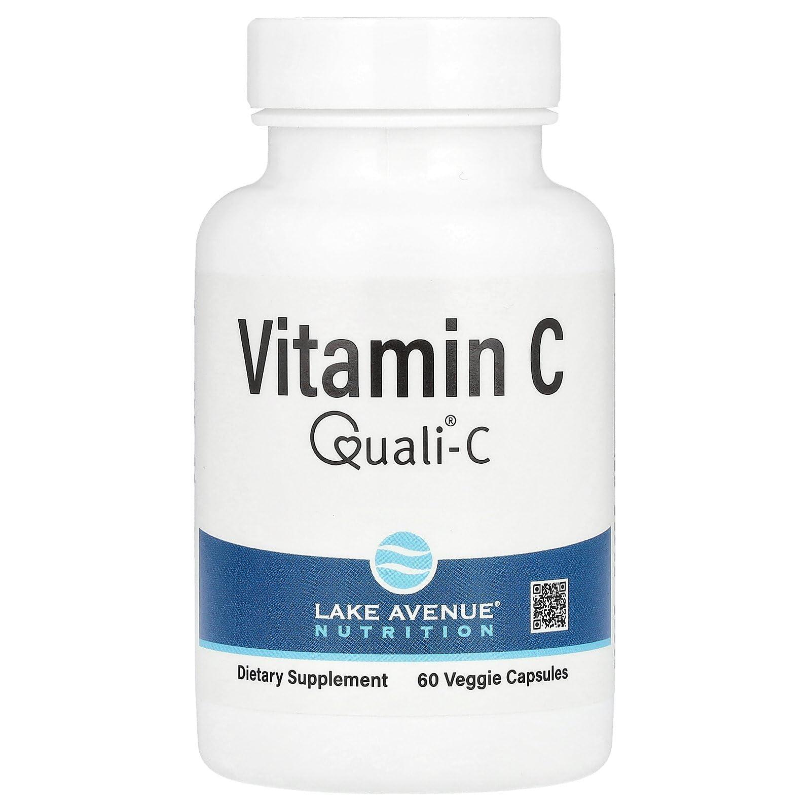 Lake Avenue Vitamin C, Quali-C, 1,000 mg, 60 Veggie Capsules
